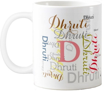 

Exoctic Silver Dhruti Ceramic Mug(330 ml), Multicolor