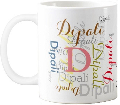 

Exoctic Silver Dipali Ceramic Mug(330 ml), Multicolor