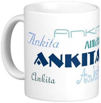 

Exoctic Silver ANKITA Ceramic Mug(330 ml), Blue