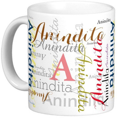 

Exoctic Silver ANINDITA Ceramic Mug(330 ml), Multicolor