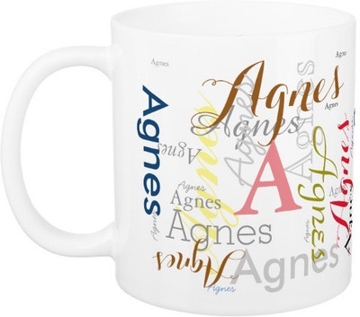 

Exoctic Silver AGNES Ceramic Mug(330 ml), Multicolor
