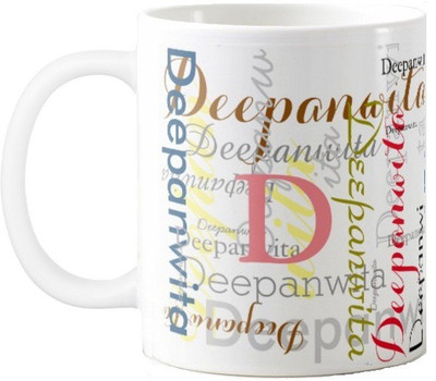 

Exoctic Silver Deepanwita Ceramic Mug(330 ml), Multicolor
