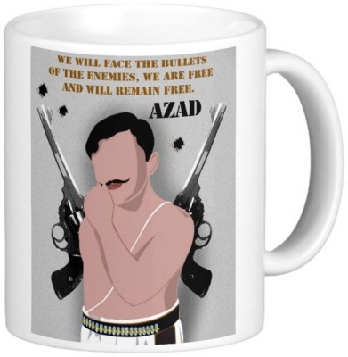 Exocticaa Heroes - Our Freedom Fighter's Quotes 04 Ceramic Coffee Mug(325 ml)