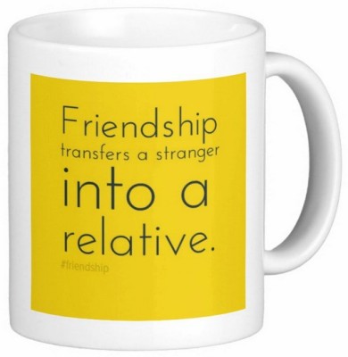 GNS Friend Friendship Dosti Yaari Series 002 Ceramic Coffee Mug(325 ml)