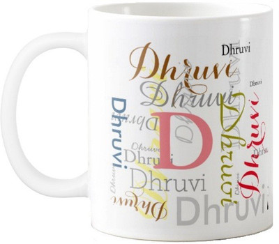 

Exoctic Silver Dhruvi Ceramic Mug(330 ml), Multicolor
