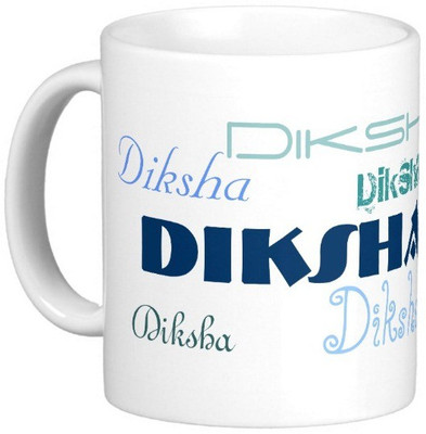 

Exoctic Silver DIKSHA Ceramic Mug(330 ml), Blue