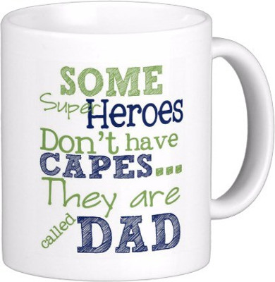 

Exoctic Silver Father Dad Papa Baba Pitaji Abba x003 Ceramic Mug(300 ml), Multicolor