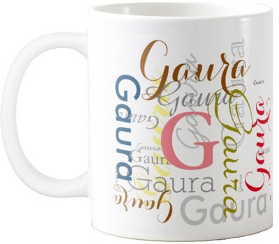 

Exoctic Silver Gaura Ceramic Mug(330 ml), Multicolor