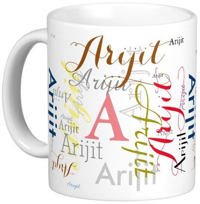 

Exoctic Silver ARIJIT Ceramic Mug(330 ml), Multicolor