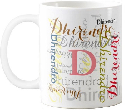 

Exoctic Silver Dhirendro Ceramic Mug(330 ml), Multicolor
