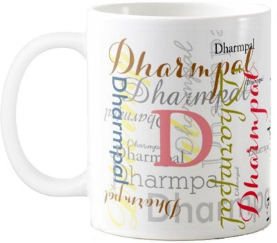 

Exoctic Silver Dharmpal Ceramic Mug(330 ml), Multicolor