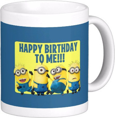 

Exoctic Silver Happy Birthday Hbd013 Ceramic Mug(300 ml), Multicolor