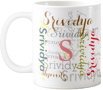 

Exoctic Silver Srividya Ceramic Mug(330 ml), Multicolor