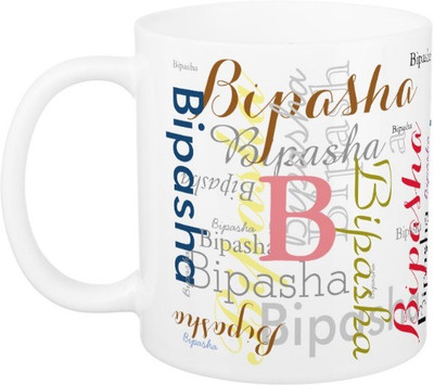 

Exoctic Silver Bipasha Ceramic Mug(330 ml), Multicolor