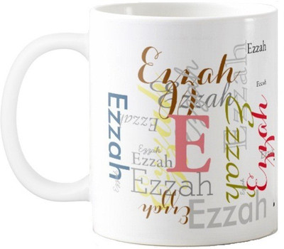

Exoctic Silver Ezzah Ceramic Mug(330 ml), Multicolor