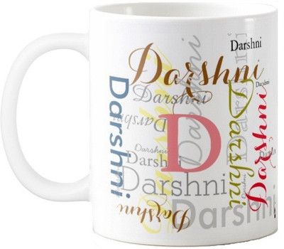 

Exoctic Silver Darshni Ceramic Mug(330 ml), Multicolor