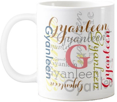 

Exoctic Silver Gyanleen Ceramic Mug(330 ml), Multicolor