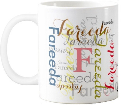 

Exoctic Silver Fareeda Ceramic Mug(330 ml), Multicolor