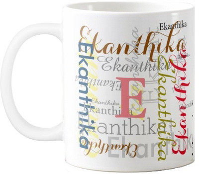 

Exoctic Silver Ekanthika Ceramic Mug(330 ml), Multicolor