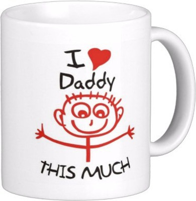 

Exoctic Silver Father Dad Papa Baba Pitaji Abba x013 Ceramic Mug(300 ml), Multicolor