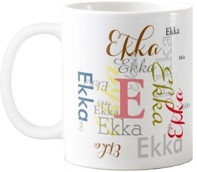

Exoctic Silver Ekka Ceramic Mug(330 ml), Multicolor