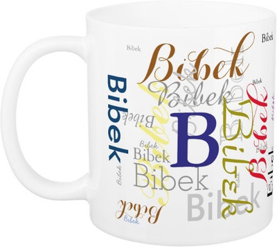 

Exoctic Silver Bibek Ceramic Mug(330 ml), Multicolor