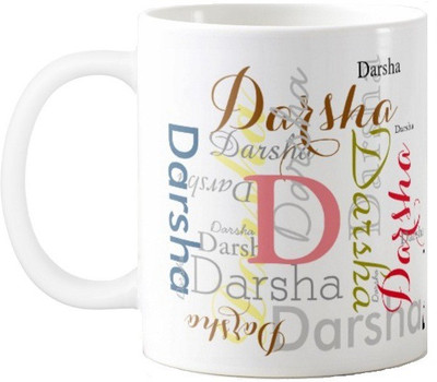 

Exoctic Silver Darsha Ceramic Mug(330 ml), Multicolor