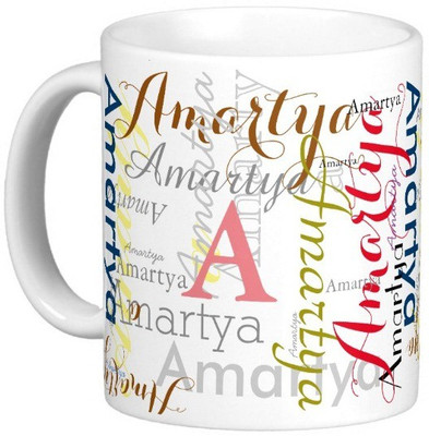 

Exoctic Silver AMARTYA Ceramic Mug(330 ml), Multicolor