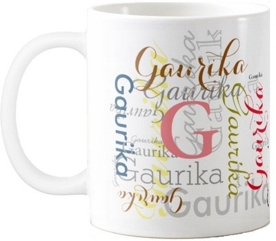 

Exoctic Silver Gaurika Ceramic Mug(330 ml), Multicolor