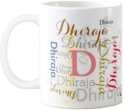 

Exoctic Silver Dhiren Ceramic Mug(330 ml), Multicolor