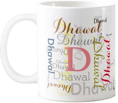 

Exoctic Silver Dhawal Ceramic Mug(330 ml), Multicolor
