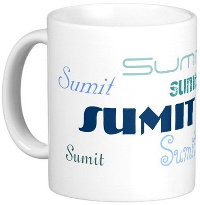 

Exoctic Silver SUMIT Ceramic Mug(330 ml), Blue