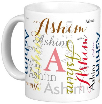 

Exoctic Silver ASHIM Ceramic Mug(330 ml), Multicolor