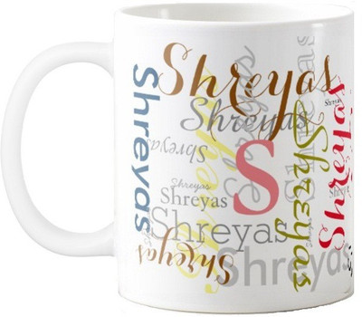 

Exoctic Silver Shreyas Ceramic Mug(330 ml), Multicolor