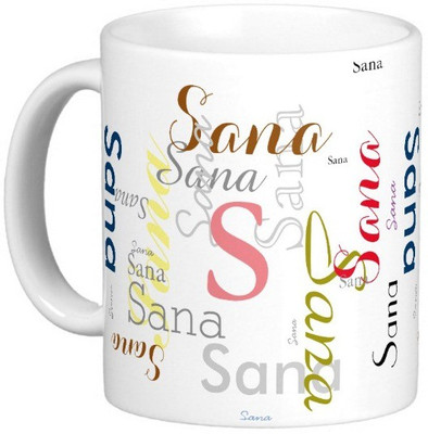 

Exoctic Silver SANA X06 Ceramic Mug(330 ml), Multicolor