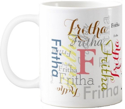 

Exoctic Silver Fritha Ceramic Mug(330 ml), Multicolor