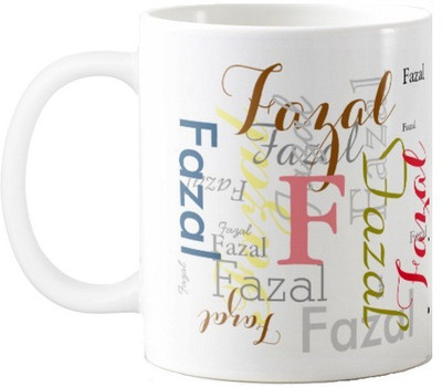 

Exoctic Silver Fazal Ceramic Mug(330 ml), Multicolor
