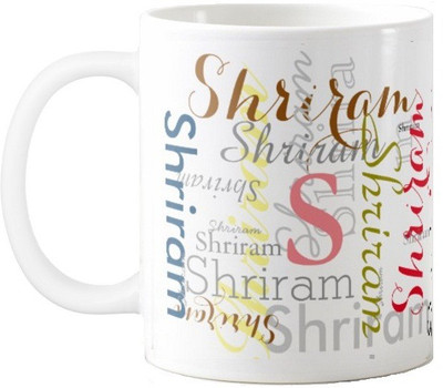 

Exoctic Silver Shriram Ceramic Mug(330 ml), Multicolor