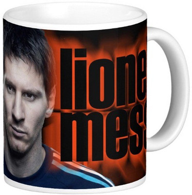 

Exoctic Silver Leo Messi Series 021 Ceramic Mug(300 ml), Multicolor