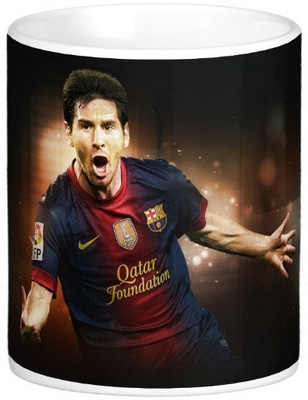 

Exoctic Silver Leo Messi Series 012 Ceramic Mug(300 ml), Multicolor