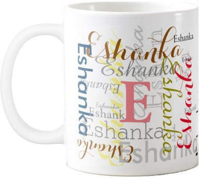 

Exoctic Silver Eshanka Ceramic Mug(330 ml), Multicolor
