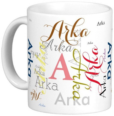 Exoctic Silver ARKA Ceramic Mug(330 ml), Multicolor