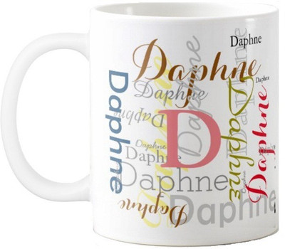 

Exoctic Silver Daphne Ceramic Mug(330 ml), Multicolor