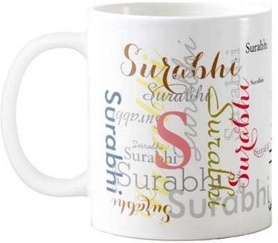 Exoctic Silver Surabhi Ceramic Mug(330 ml), Multicolor
