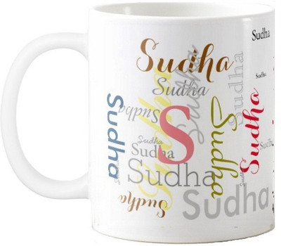 

Exoctic Silver Sudha Ceramic Mug(330 ml), Multicolor