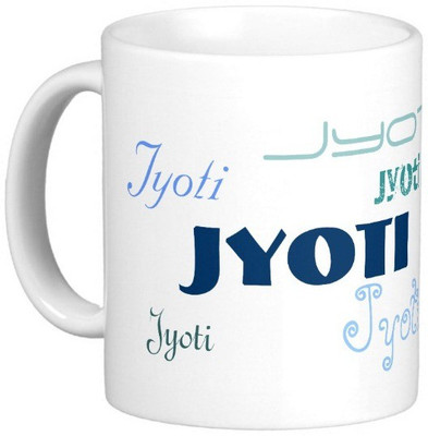 

Exoctic Silver JYOTI Ceramic Mug(330 ml), Blue