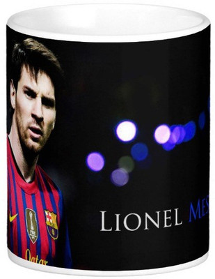 

Exoctic Silver Leo Messi Series 004 Ceramic Mug(300 ml), Multicolor