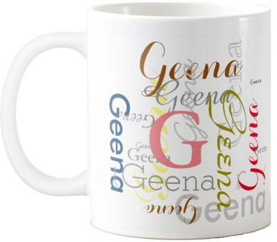 

Exoctic Silver Geena Ceramic Mug(330 ml), Multicolor