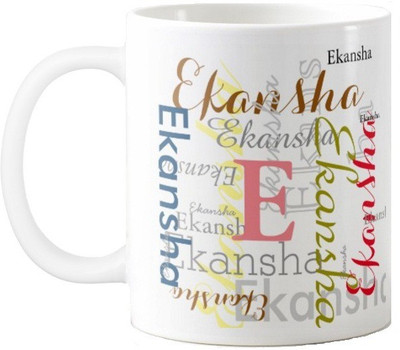 

Exoctic Silver Ekansha Ceramic Mug(330 ml), Multicolor