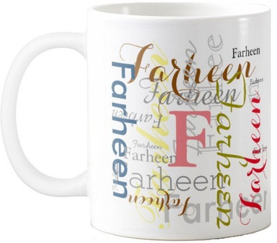 

Exoctic Silver Farheen Ceramic Mug(330 ml), Multicolor